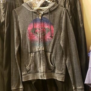 Roxy Gray and Pink Hoodie